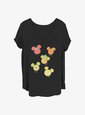 Disney Mickey Mouse Assorted Fruit Girls T-Shirt Plus
