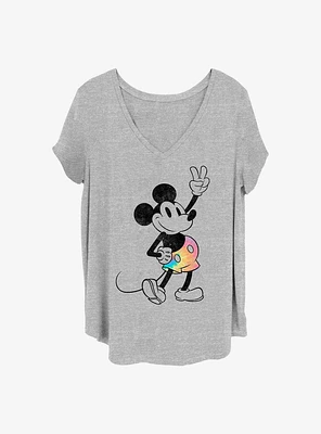 Disney Mickey Mouse Tie Dye Girls T-Shirt Plus
