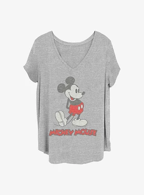Disney Mickey Mouse Vintage Girls T-Shirt Plus