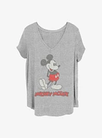 Disney Mickey Mouse Vintage Girls T-Shirt Plus