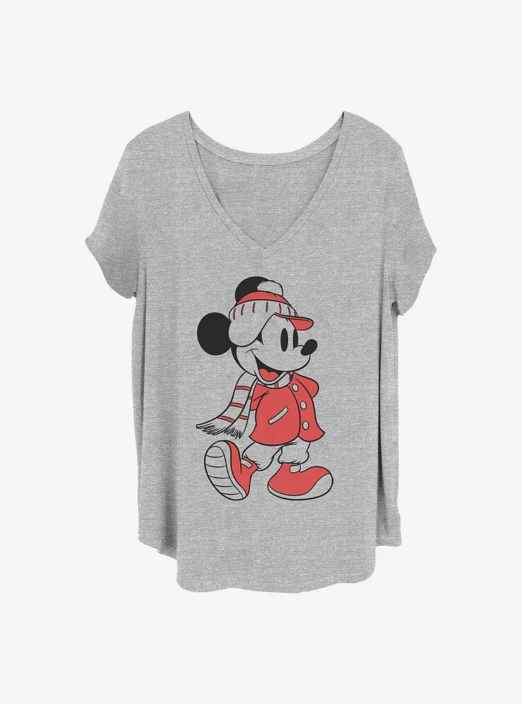 Disney Mickey Mouse Winter Coat Girls T-Shirt Plus