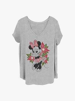 Disney Minnie Mouse Christmas Girls T-Shirt Plus