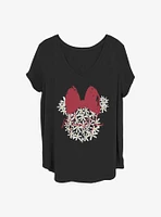 Disney Minnie Mouse Floral Girls T-Shirt Plus