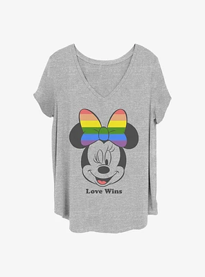 Disney Minnie Mouse Love Wins Girls T-Shirt Plus