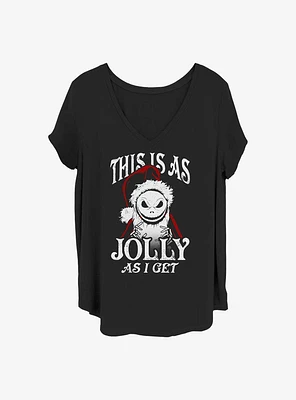 Disney The Nightmare Before Christmas Jolly Santa Jack Girls T-Shirt Plus