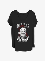 Disney The Nightmare Before Christmas Jolly Santa Jack Girls T-Shirt Plus