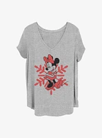 Disney Minnie Mouse Snowflake Girls T-Shirt Plus