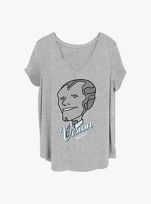 Marvel WandaVision Vision Girls T-Shirt Plus