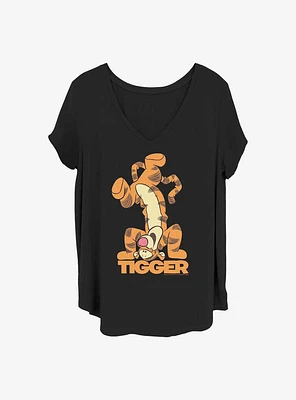 Disney Winnie The Pooh Tigger Bounce Girls T-Shirt Plus