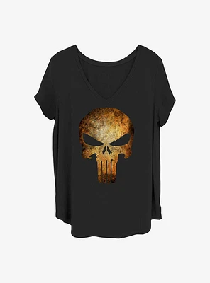 Marvel Punisher Real Skull Girls T-Shirt Plus