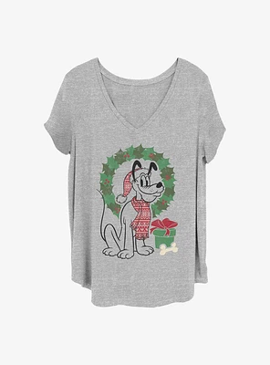 Disney Pluto Christmas Girls T-Shirt Plus