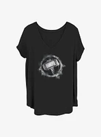 Marvel Thor Spray Logo Girls T-Shirt Plus