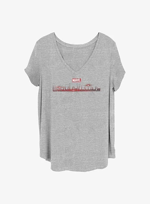 Marvel WandaVision Logo Girls T-Shirt Plus