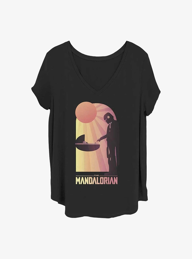 Star Wars The Mandalorian A Warm Meeting Girls T-Shirt Plus