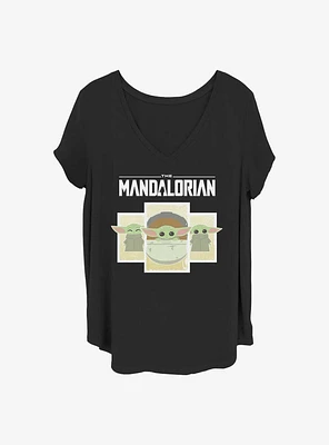 Star Wars The Mandalorian Child Boxes Girls T-Shirt Plus