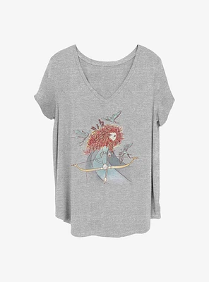 Disney Pixar Brave Merida Sketch Girls T-Shirt Plus