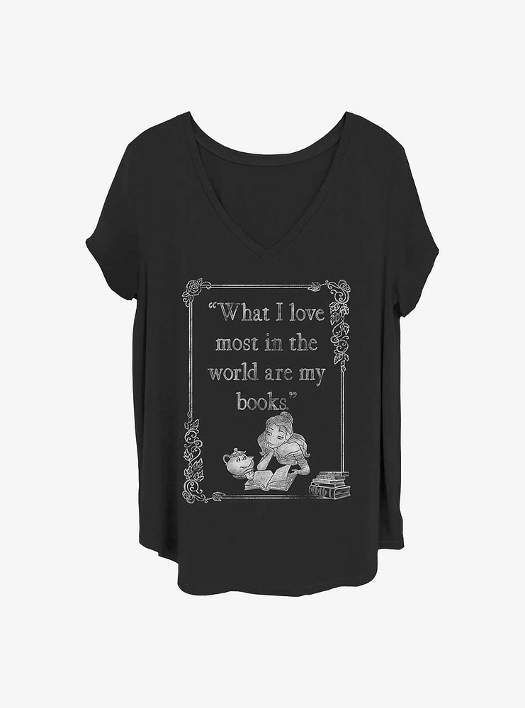 Disney Beauty and the Beast Book Love Girls T-Shirt Plus