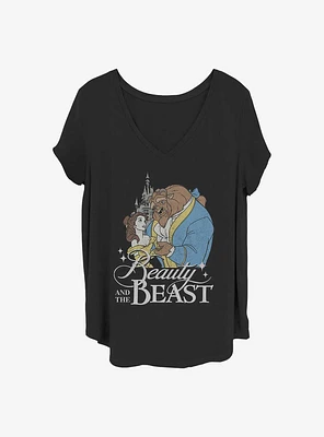 Disney Beauty and the Beast Classic Poster Girls T-Shirt Plus