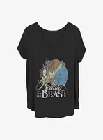 Disney Beauty and the Beast Classic Poster Girls T-Shirt Plus