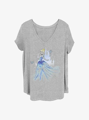 Disney Cinderella Sketch Girls T-Shirt Plus