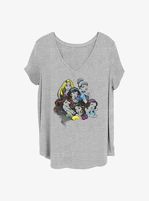 Disney Princesses Chillin Girls T-Shirt Plus