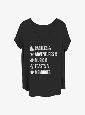 Disney Princesses Just Things Girls T-Shirt Plus