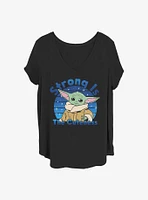 Star Wars The Mandalorian Strong Is Cuteness Girls T-Shirt Plus