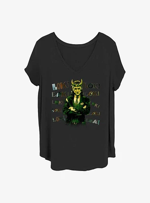 Marvel Loki Chaotic Girls T-Shirt Plus