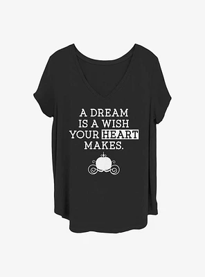 Disney Cinderella Dream Wish Girls T-Shirt Plus