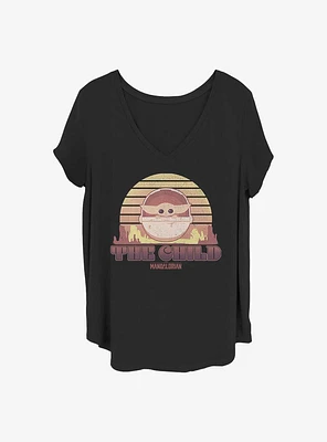 Star Wars The Mandalorian Sunset Child Girls T-Shirt Plus