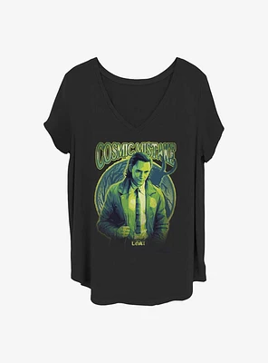Marvel Loki Cosmic Mistake Girls T-Shirt Plus