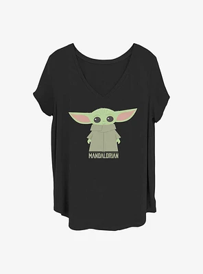 Star Wars The Mandalorian Child Cute Stance Girls T-Shirt Plus