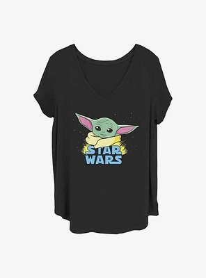 Star Wars The Mandalorian Child Logo Girls T-Shirt Plus