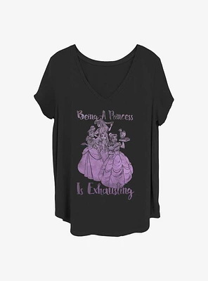 Disney Princesses Exhausted Girls T-Shirt Plus