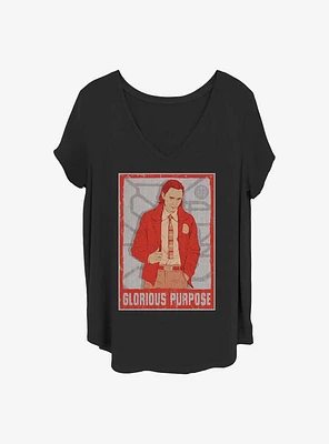 Marvel Loki Glorious Purpose Girls T-Shirt Plus