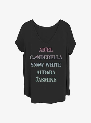 Disney Princesses Princess Icons Girls T-Shirt Plus