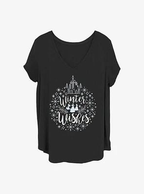 Disney Princesses Winter Princess Girls T-Shirt Plus
