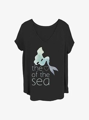 Disney The Little Mermaid Heart Of Sea Girls T-Shirt Plus