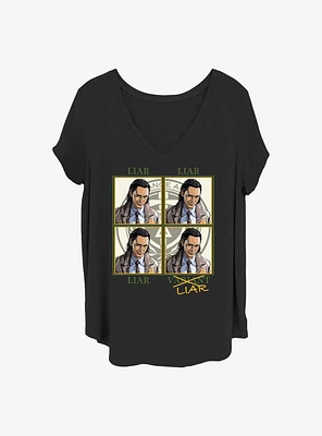 Marvel Loki Liar Or Variant Girls T-Shirt Plus