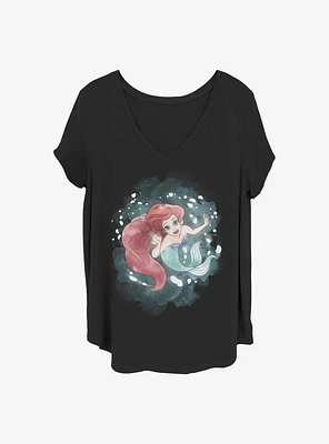 Disney The Little Mermaid Sea Colors Girls T-Shirt Plus