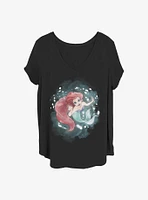 Disney The Little Mermaid Sea Colors Girls T-Shirt Plus