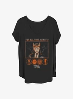 Marvel Loki Mischievously Contained Girls T-Shirt Plus