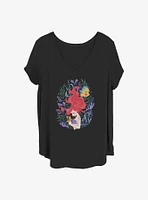 Disney The Little Mermaid Leafy Ariel Girls T-Shirt Plus
