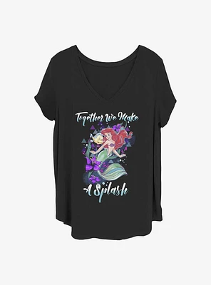 Disney The Little Mermaid Make A Splash Girls T-Shirt Plus