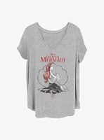 Disney The Little Mermaid Sketch Anniversary Girls T-Shirt Plus