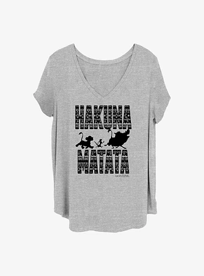 Disney The Lion King Hakuna Print Girls T-Shirt Plus