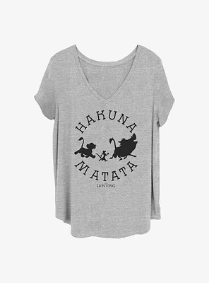 Disney The Lion King Hakuna Round Girls T-Shirt Plus