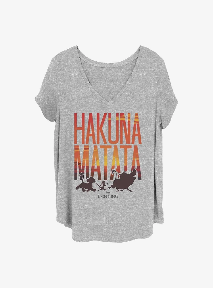 Disney The Lion King Sunset Matata Girls T-Shirt Plus