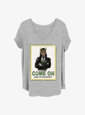 Marvel Loki President Girls T-Shirt Plus