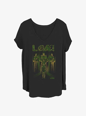 Marvel Loki Time-Keepers Girls T-Shirt Plus
